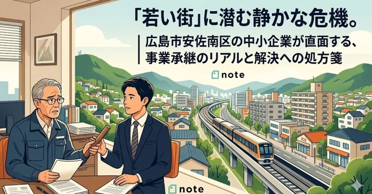 「「若い街」に潜む静かな危機。広島市安佐南区の中小企業が直面する、事業承継のリアルと解決への処方箋」のサムネイル