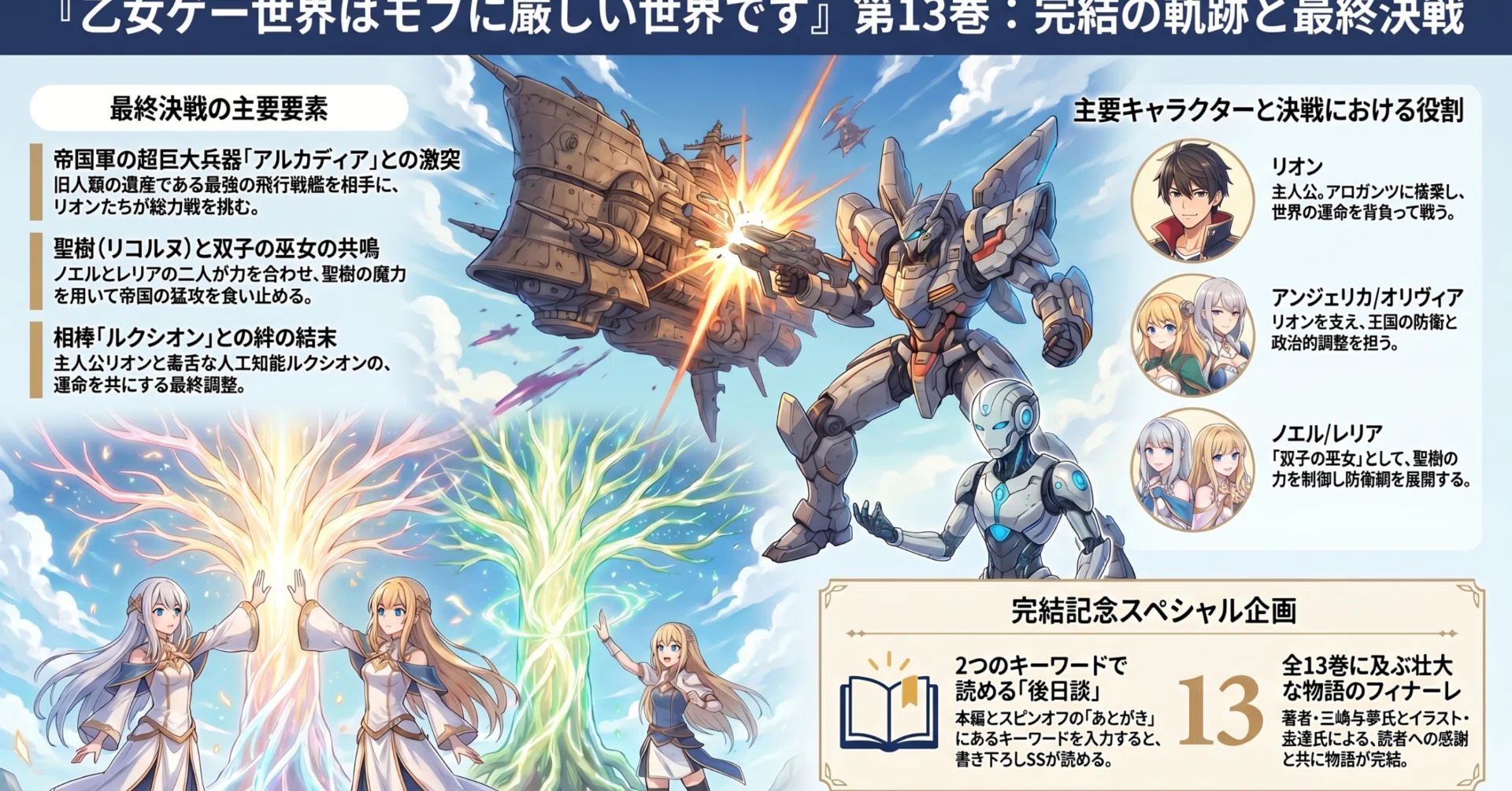 ライトノベル感想】乙女ゲー世界はモブに厳しい世界です #13(最終巻