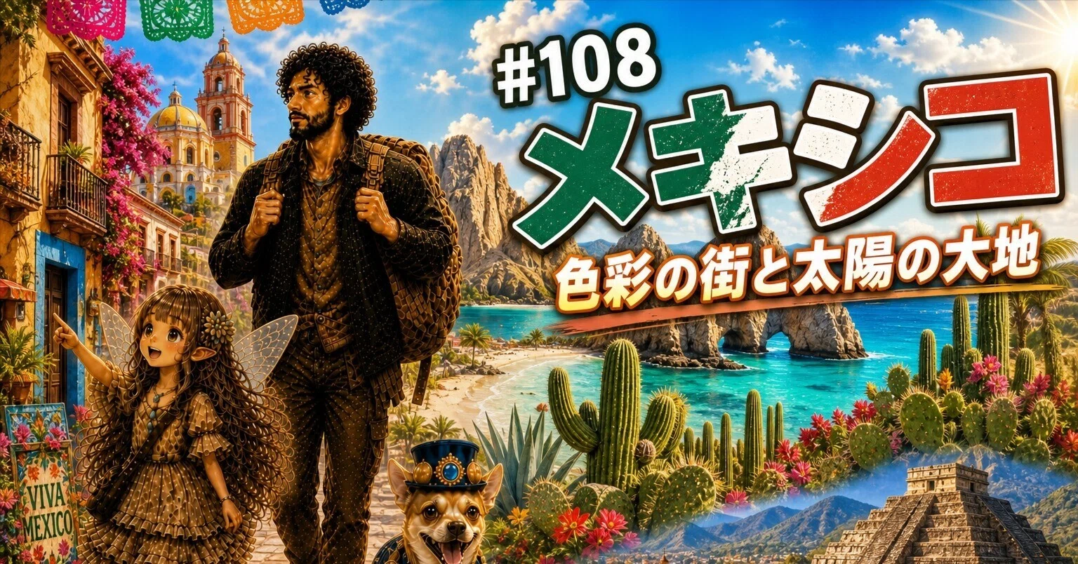108 メキシコ ― 色彩の街と太陽の大地｜山奥AI研究所