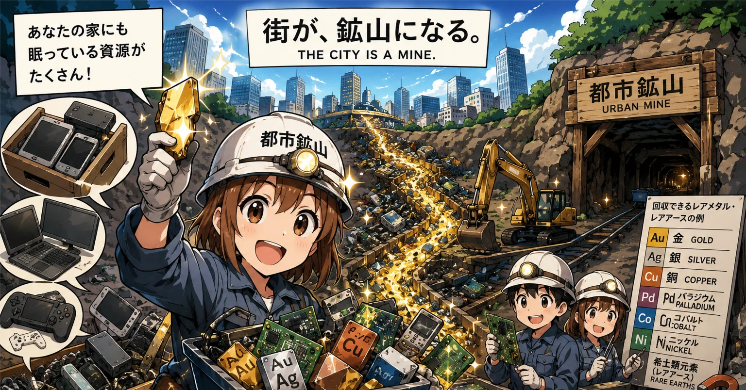 🇯🇵日本の都市鉱山について(日本語・英語)｜アメリカ経済論
