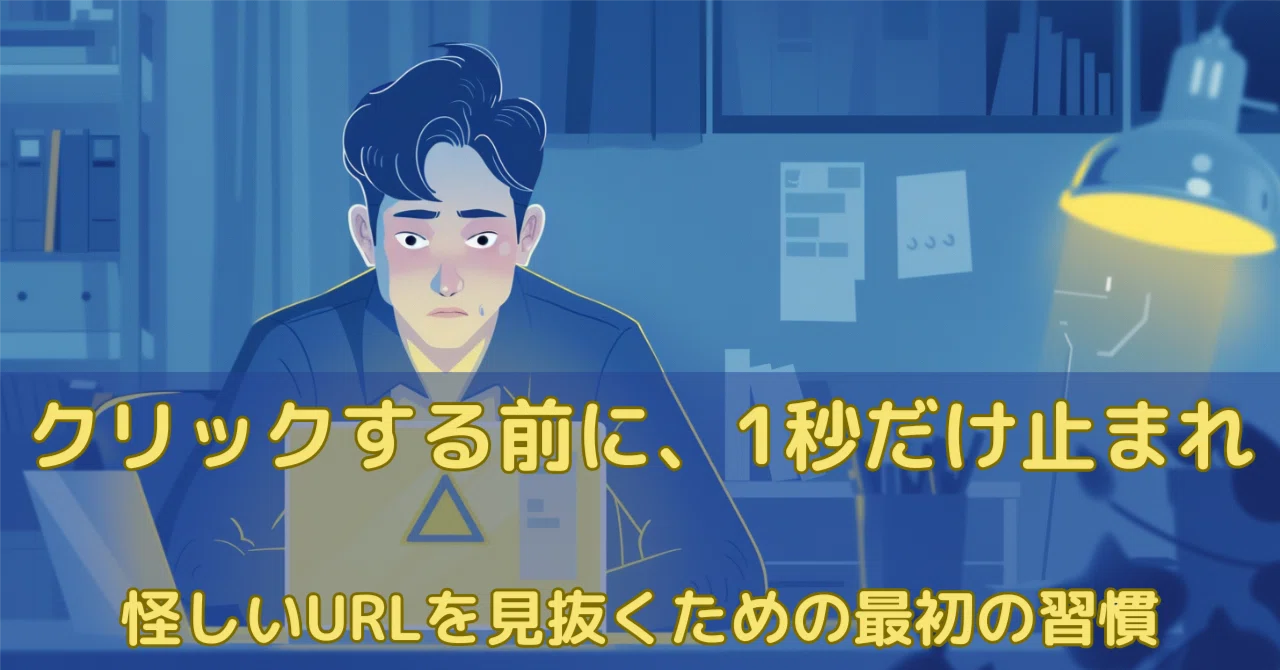 メル様確認用 クリックする前に、1秒だけ止まれ」─怪しいURLを見抜くための最初の