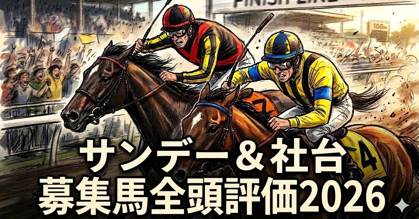 2026年度】サンデーサラブレッドクラブ＆社台サラブレッドクラブの募集