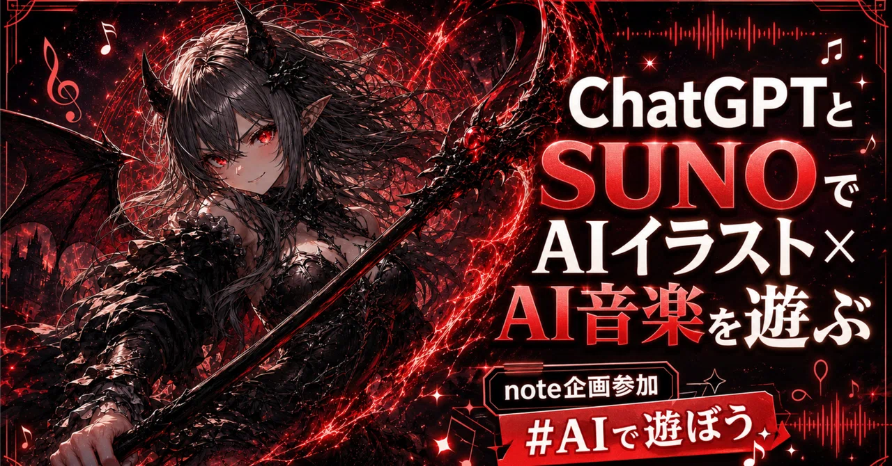 ChatGPTとSUNOでAIイラスト×AI音楽を遊ぶ #AIで遊ぼう参加記事