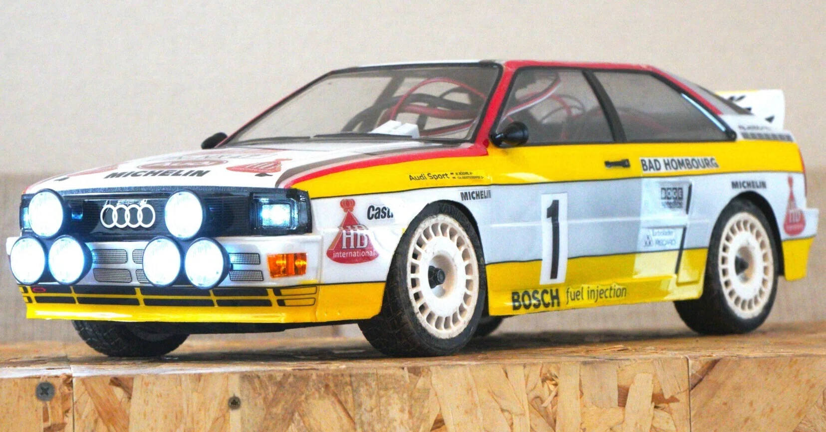ラジコン制作実績｜Audi Sport quattro A2 WRC 1984年 総合優勝車｜SHO