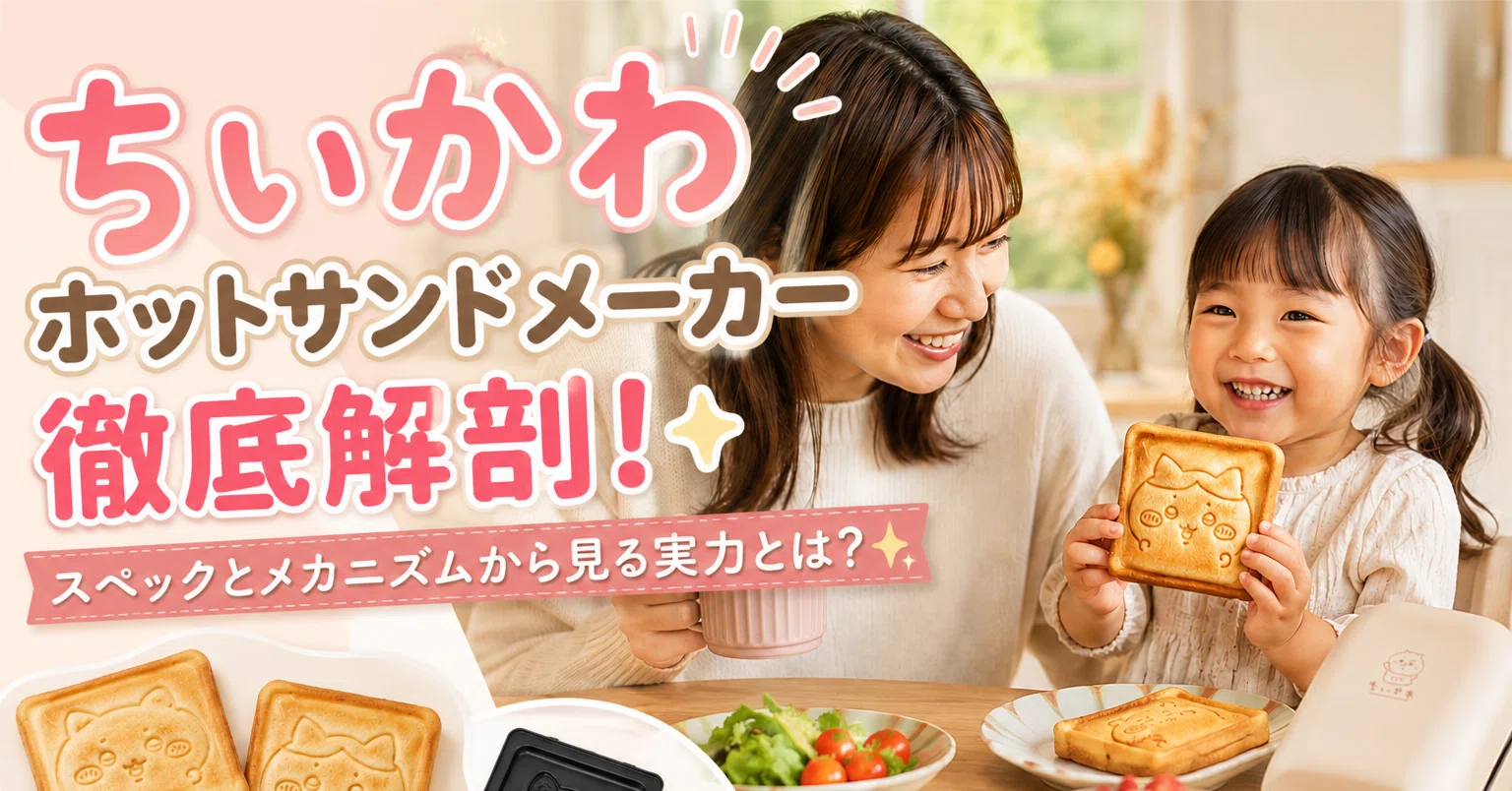 ちいかわホットサンドメーカー徹底解剖！スペックとメカニズムから見る
