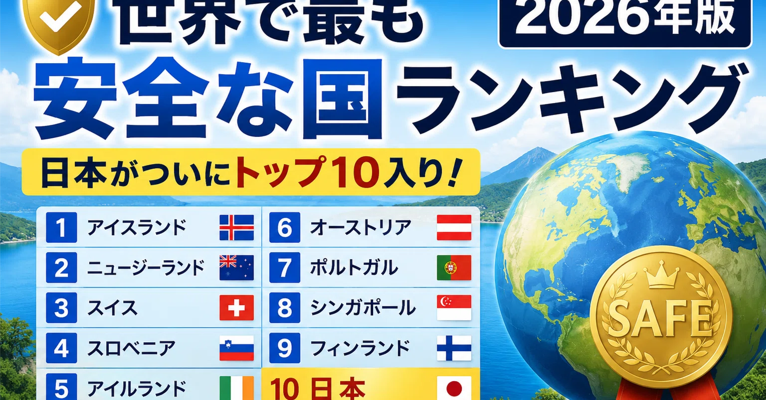 世界 一 治安 が いい 国
