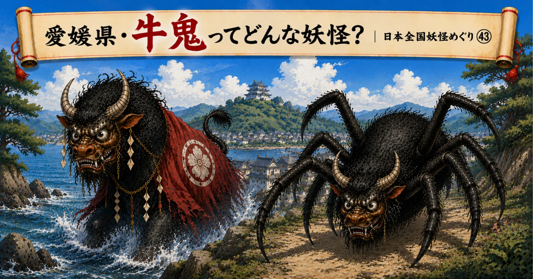 愛媛県・牛鬼ってどんな妖怪？｜日本全国妖怪めぐり㊸｜町工場の