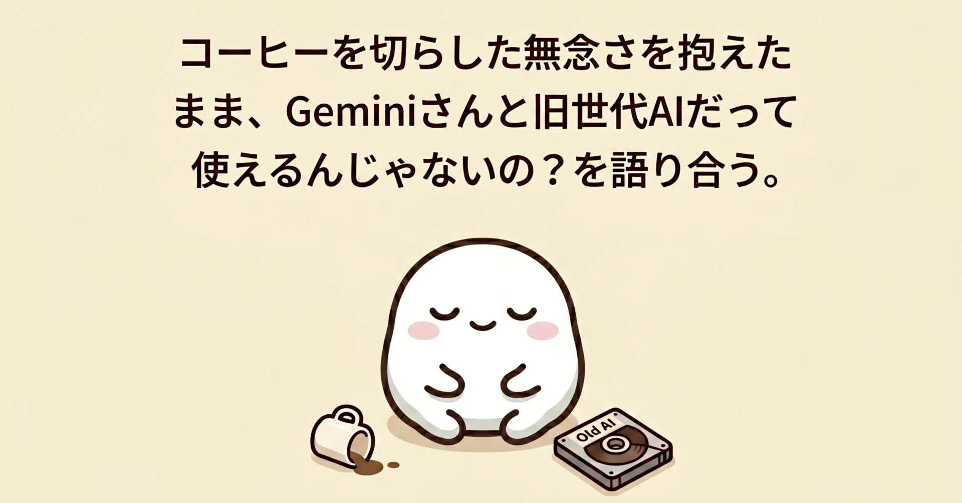 コーヒーを切らした無念さを抱えたまま、Geminiさんと旧世代AIだって 