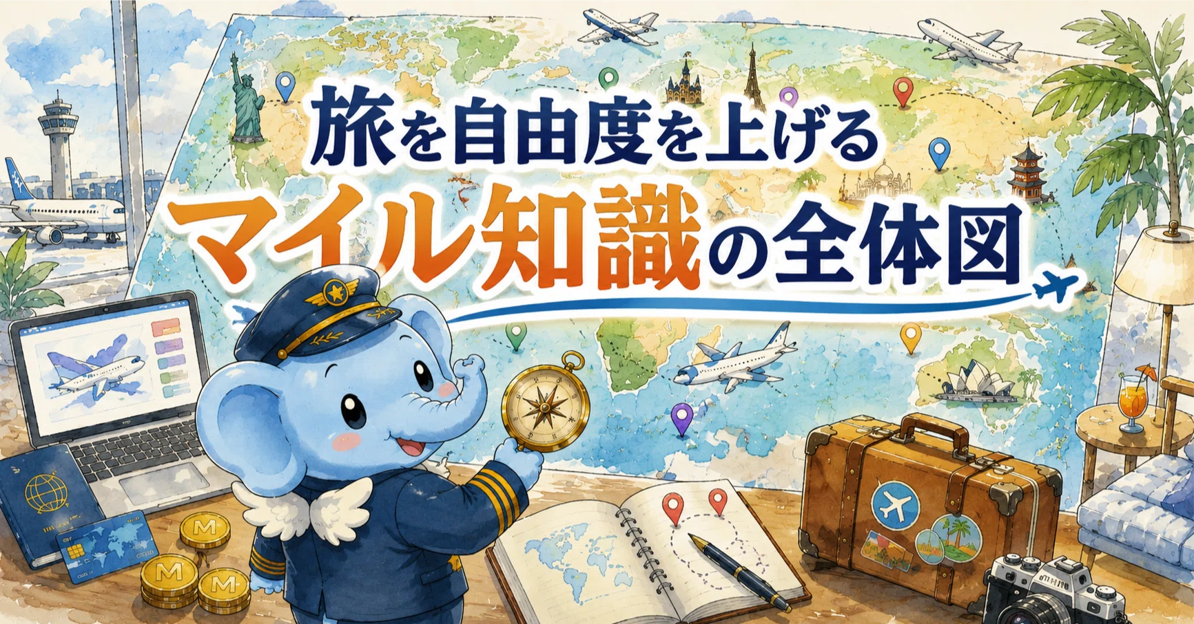 特典航空券のレシピ㉙】旅を自由度を上げるマイル知識の全体図｜たび 