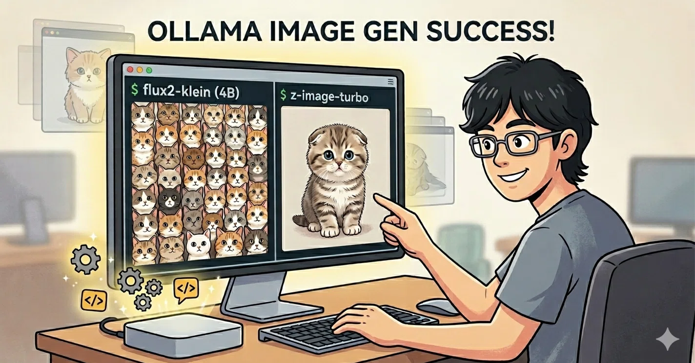 rurumama様オーダー専用ページ Ollama で画像生成できた 🎉 z-image-turbo と flux2-klein で再
