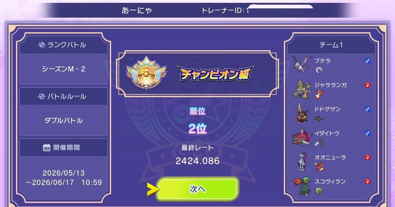 シーズンM-2 最終2位｜アーニャ