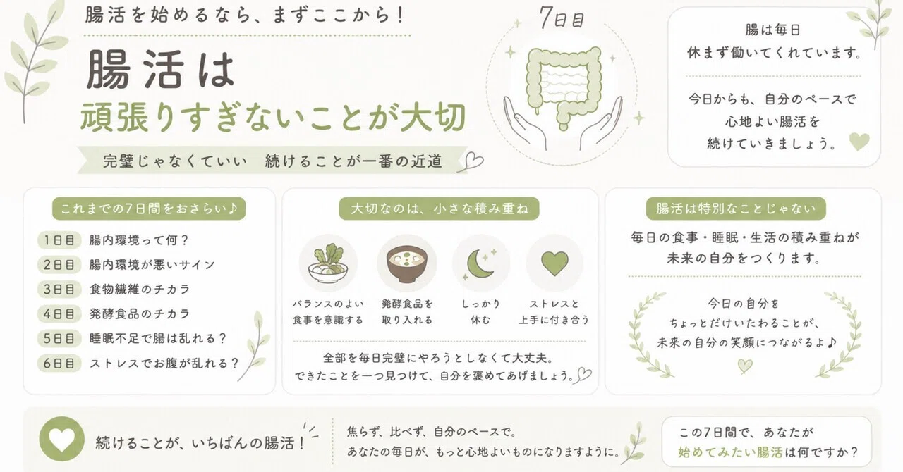 It is important not to overdo gut health activities｜あお