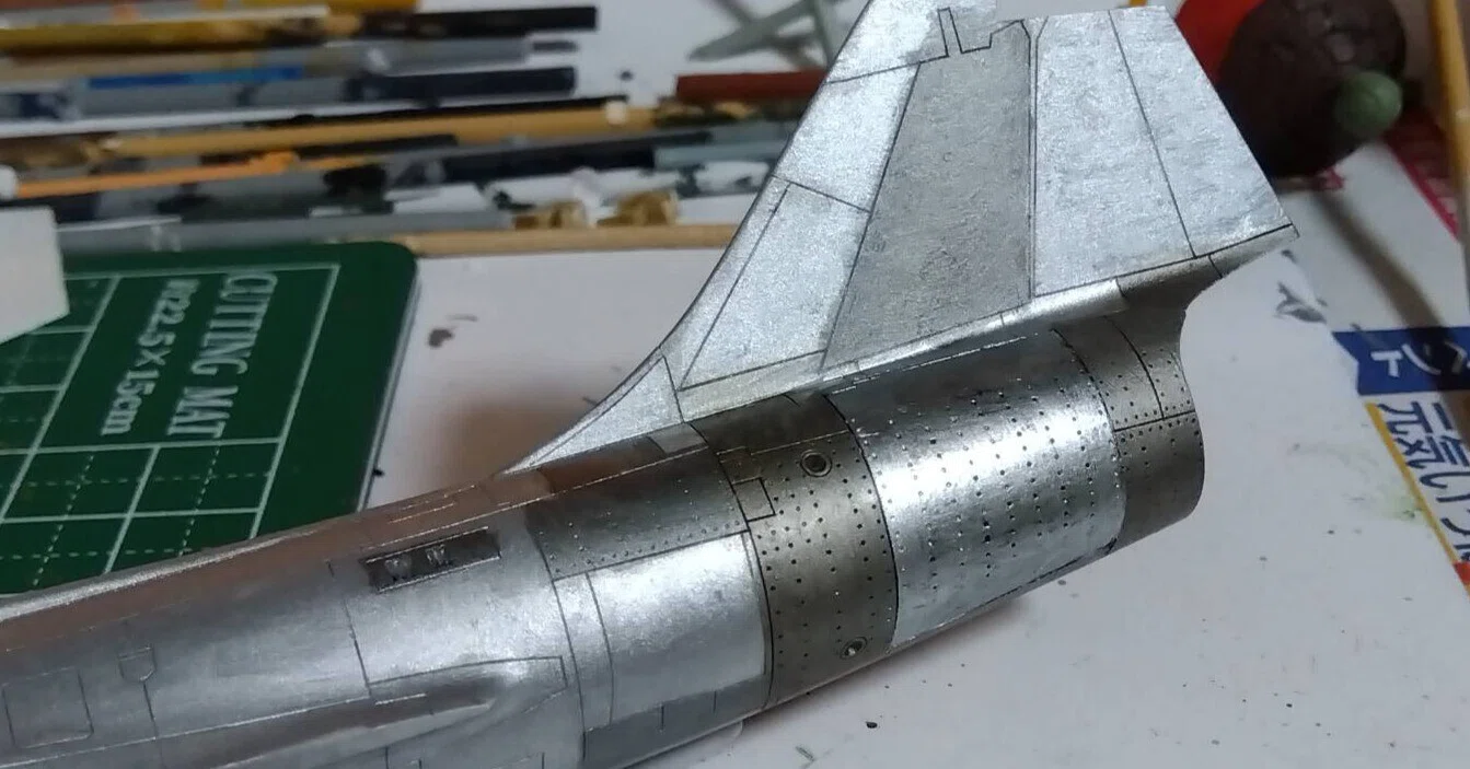 F-104Jスターファイター（ハセガワ1/72）#7～メタルに染めたる！｜は
