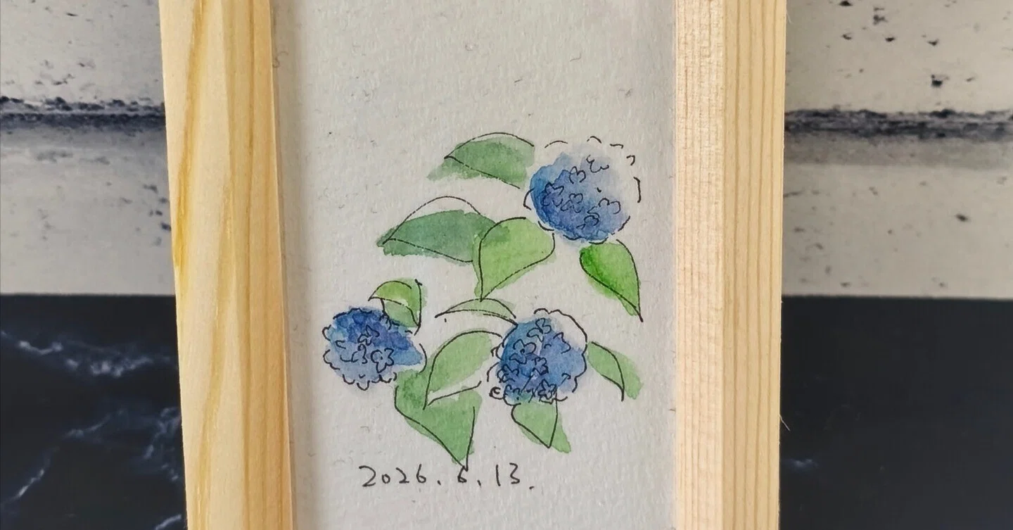 描きながら歩く 紫陽花スケッチ|透明水彩スケッチ日記【12】｜kamo