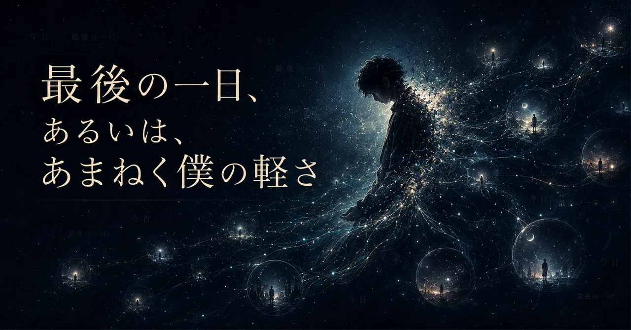 最後の一日、あるいは、あまねく僕の存在の軽さ のニュース画像