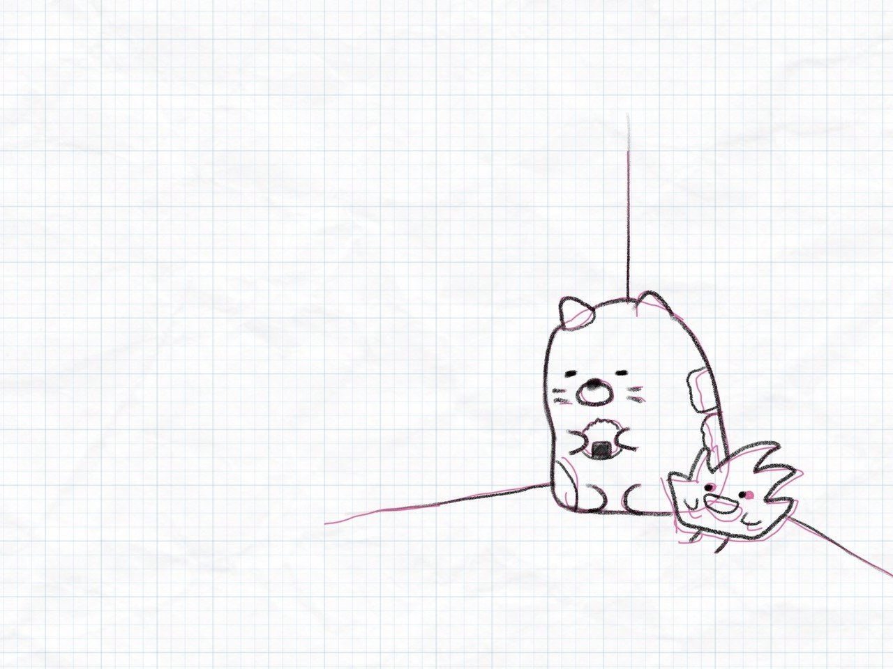 172 365 猫練 すみっコぐらし 一日一絵 いわにほ Note