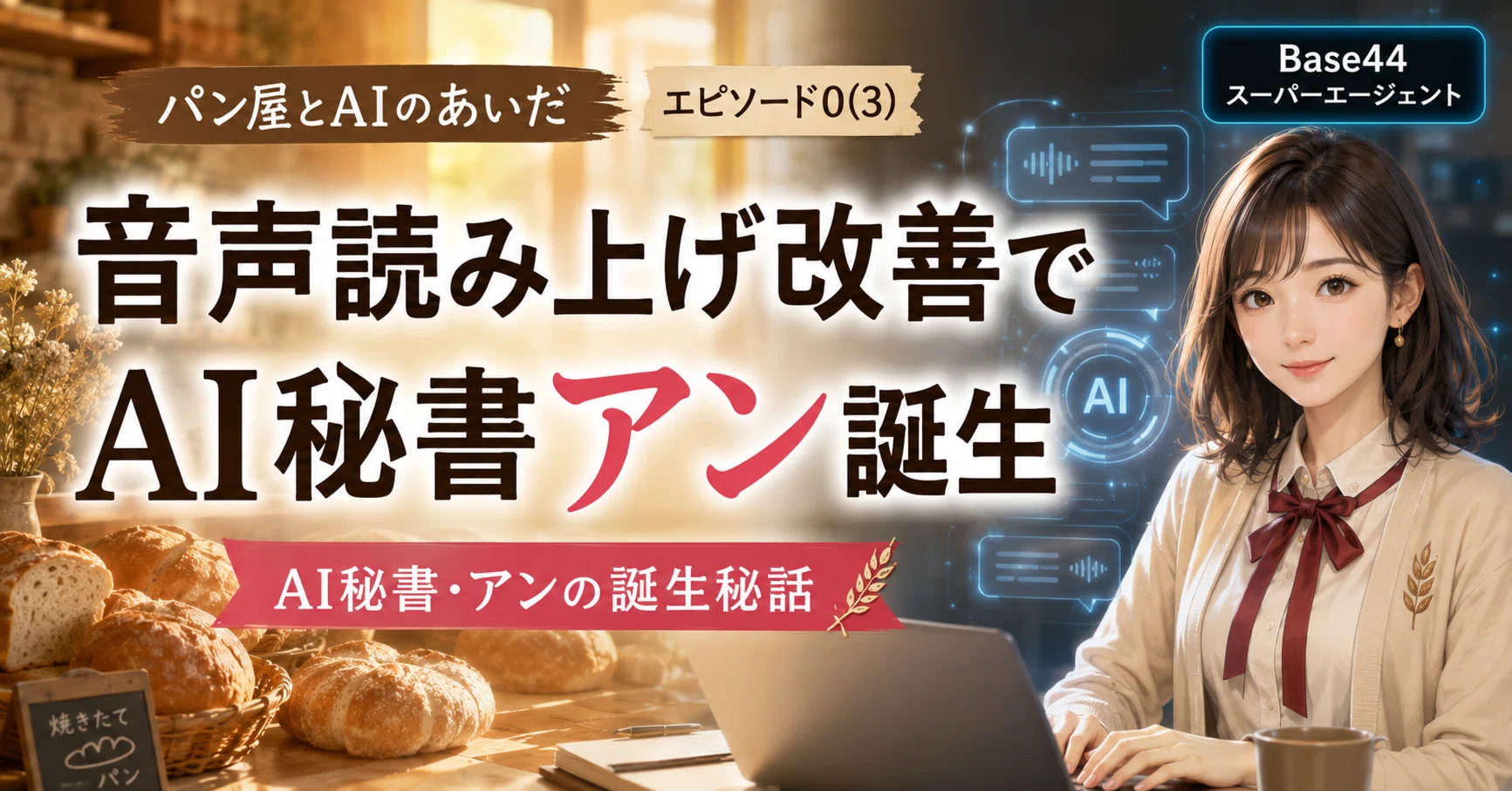 音声読み上げ機能を改善＆AI秘書の誕生秘話｜パン屋とAIのあいだ