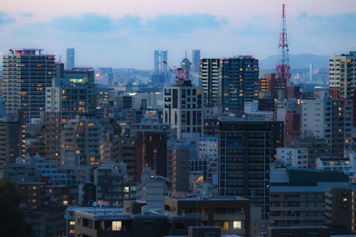 （リサイズ）20200619風景-020（福岡市、夕日）