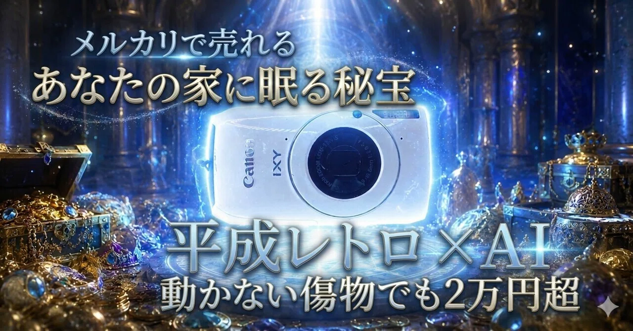 メルカリ】使えない＆傷物の古いカメラが2万円超で売れる時代｜平成