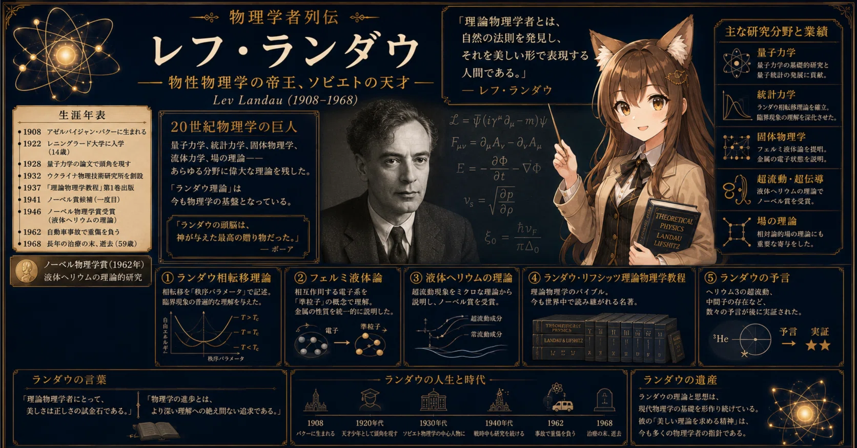 物理学 物理学者列伝：レフ・ランダウ――物性物理学の帝王、ソビエトの天才