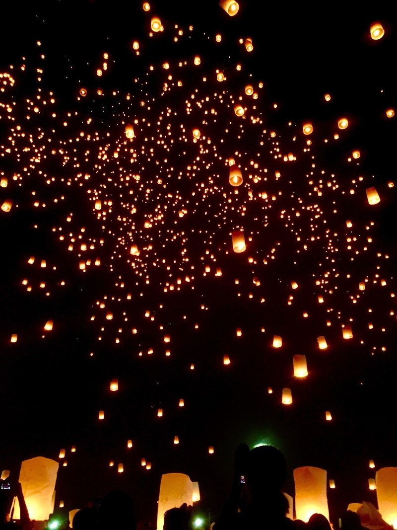 タイ ロイクラトン祭り 夜空に願いを込めて こんなときだからこそ実現してほしい １枚の写真から 添乗員さん 旅行情報局 Note