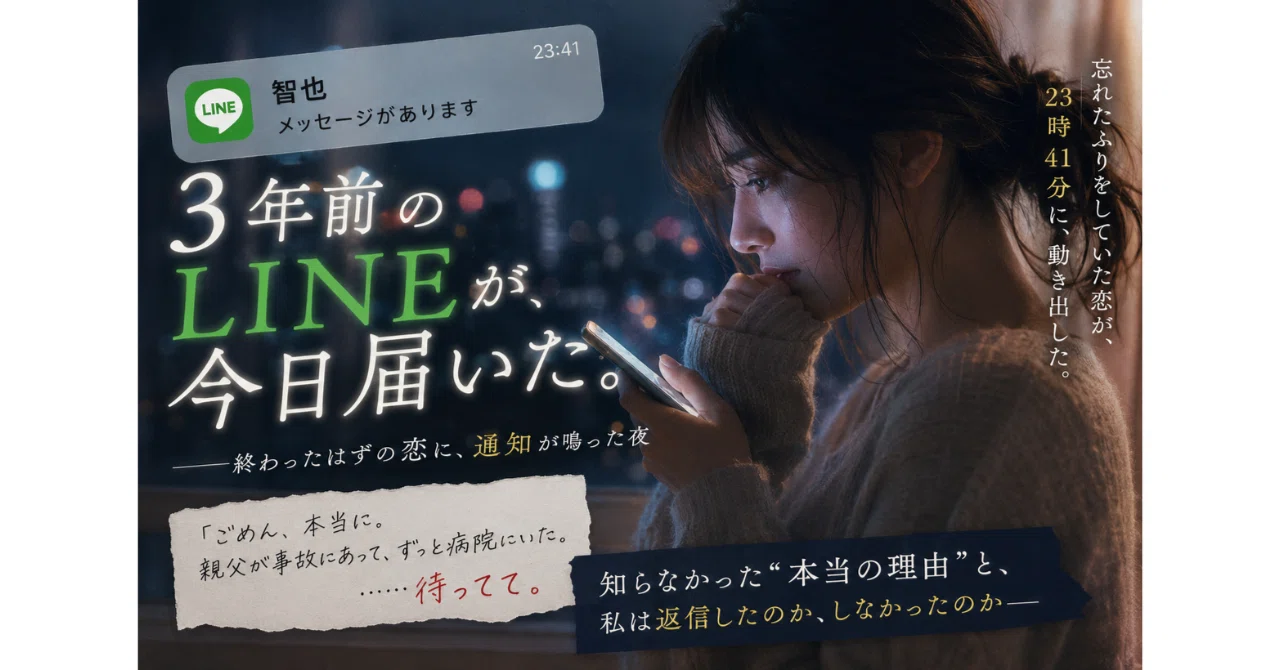 3年前のLINEが、今日届いた。——終わったはずの恋に、通知が鳴った 