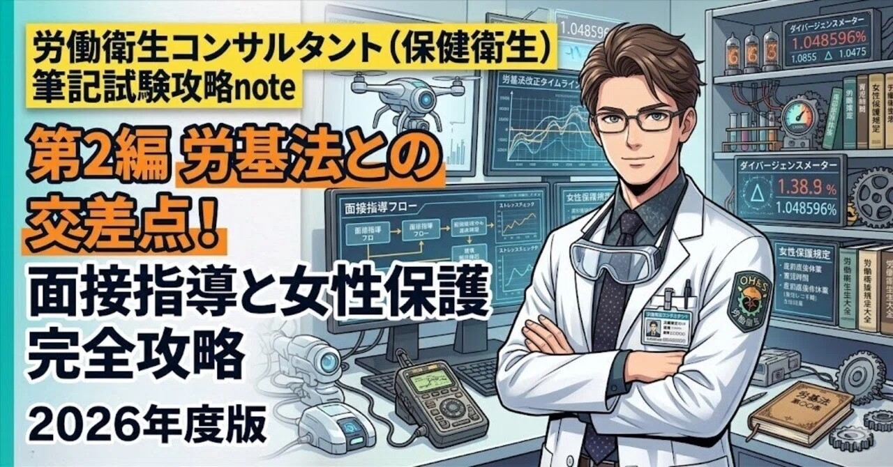 労働衛生コンサルタント（保健衛生）筆記試験攻略note｜第2編 労基法と 