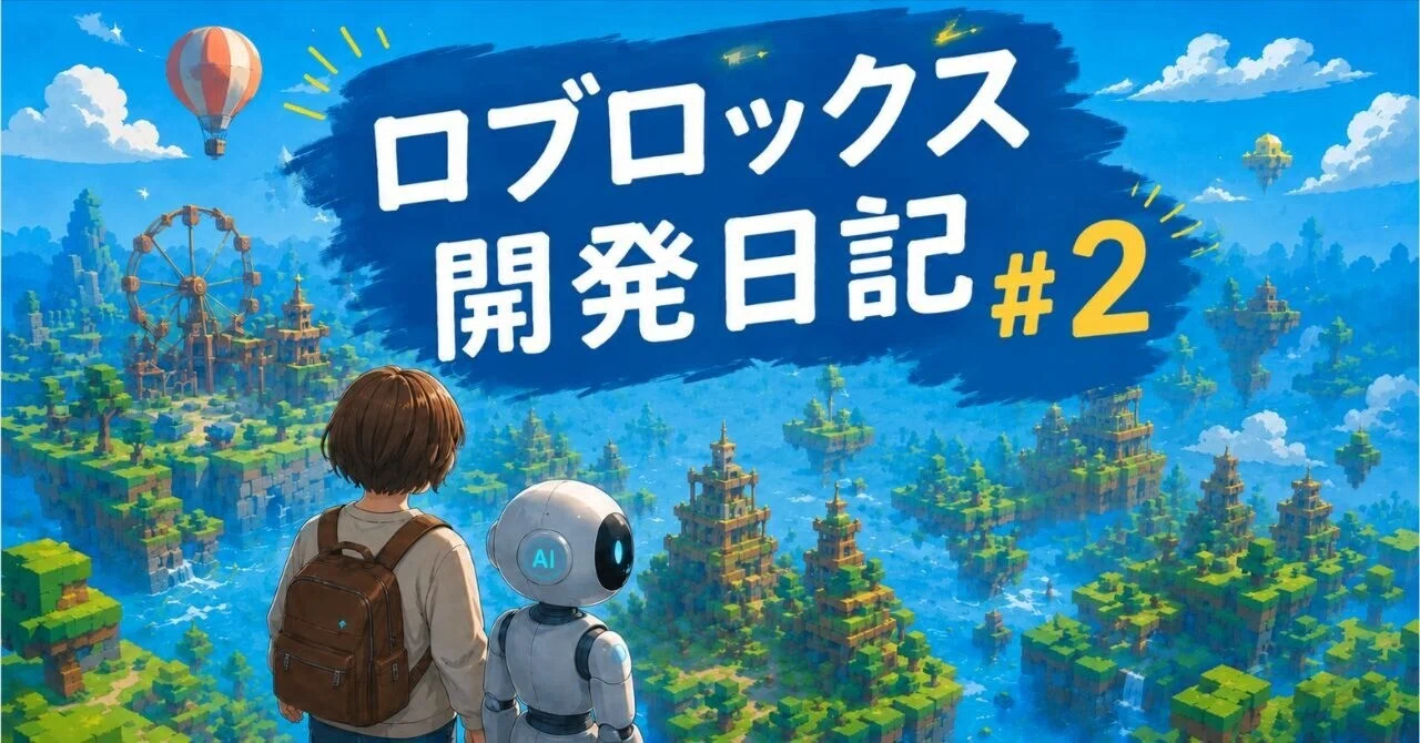 ロブロックス開発日記 #2|2時間かけて作ったマップをAIが数秒で再現した|かなと@