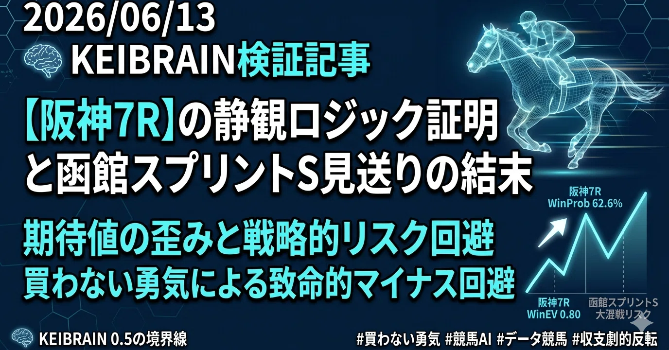 2026/06/13】🧠 KEIBRAIN 検証報告：全36レース完全見送りの決断 と