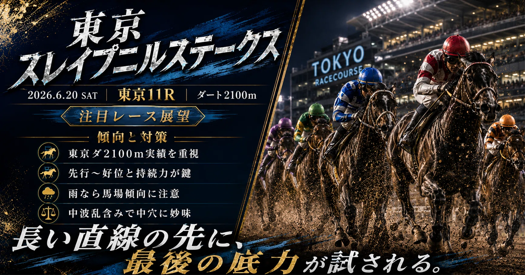 6/20【スレイプニルステークス2026】予想｜AI競馬ナビ