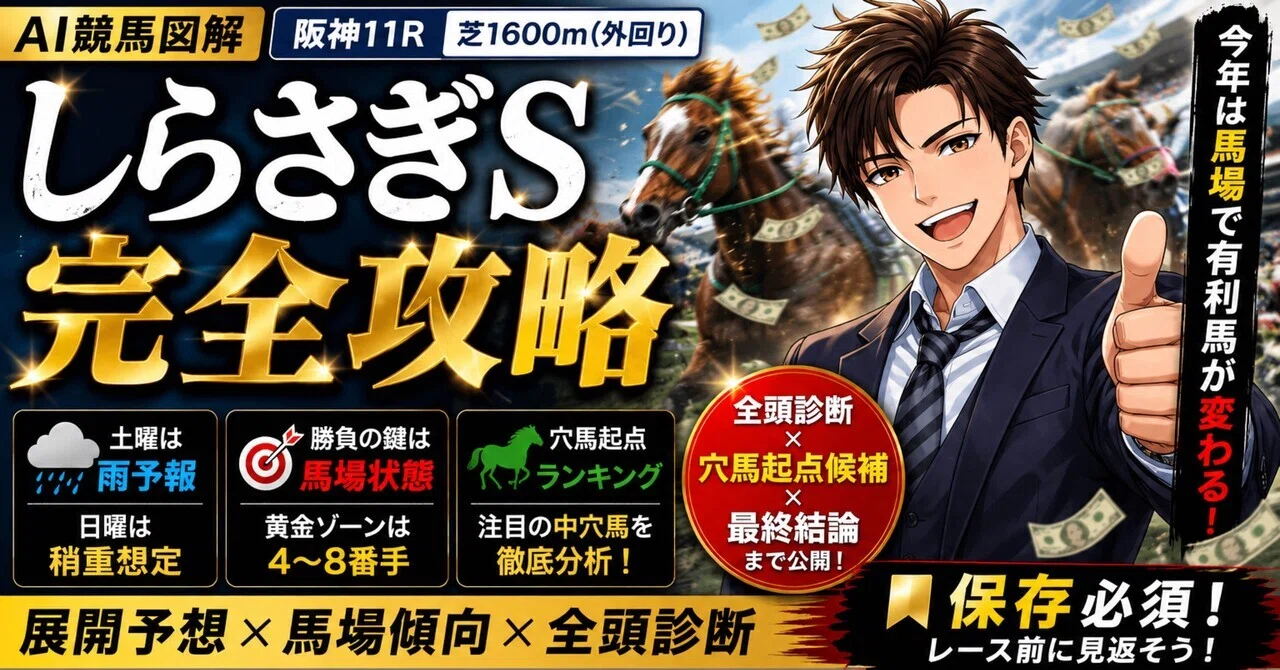 🏇しらさぎS 2026 完全攻略｜NAOKI｜穴馬起点