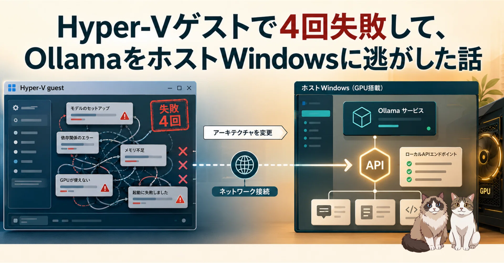 YM オーダー打ち合わせ画面 Hyper-VゲストでローカルLLMを4回失敗して、ホストWindowsのOllamaに