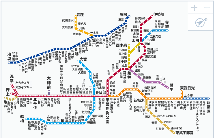 東武 鉄道 路線 図