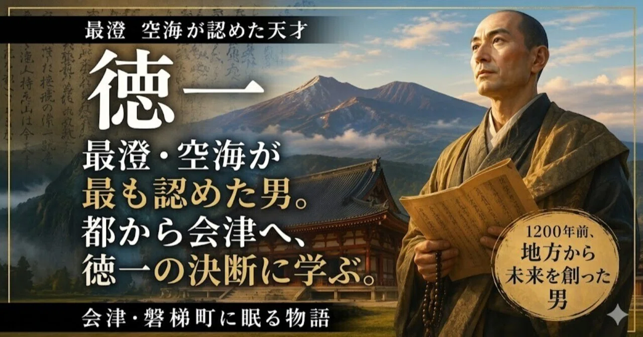 徳一 最澄・空海が認めた男。都から会津へ、徳一の決断に学ぶ ～1200年