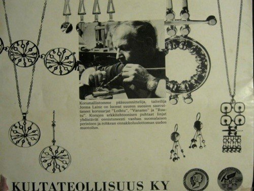 JORMA LAINE フィンランドヴィンテージ 830 シルバーペンダント ビンテージシルバージュエリーデザイナー JORMA LAINE（ヨルマレイン