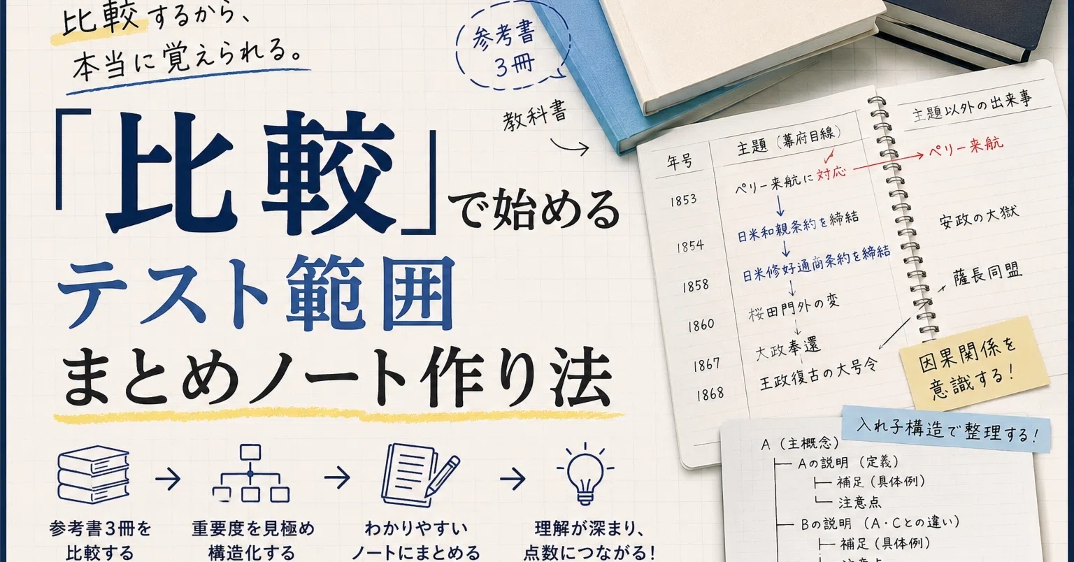 学生時代、「売れてた」私の比較でつくるノートまとめ術｜しゃもじ