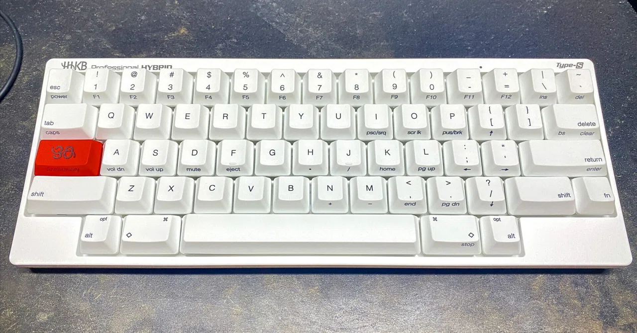 HHKB Professional HYBRID Type-S 英語配列／雪（30周年記念モデル