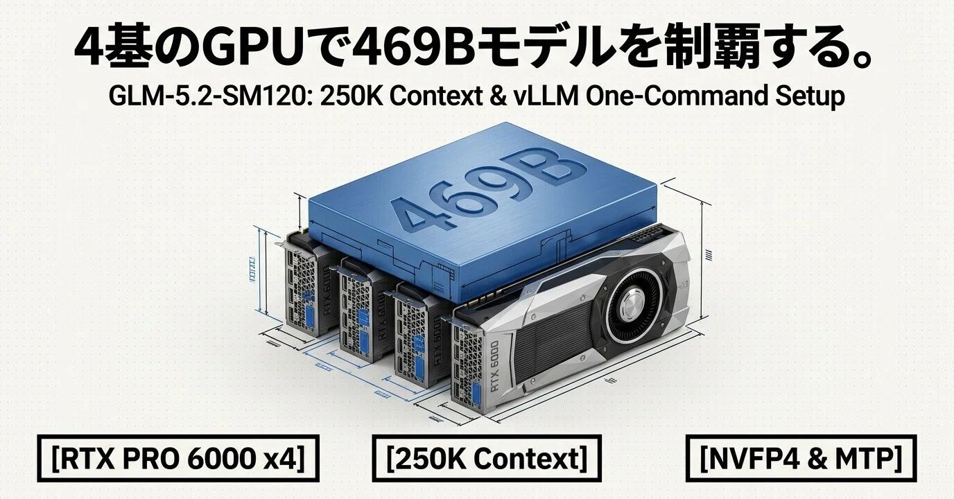 GLM-5.2-NVFP4-REAP-469B：Blackwell環境における超長文コンテキスト
