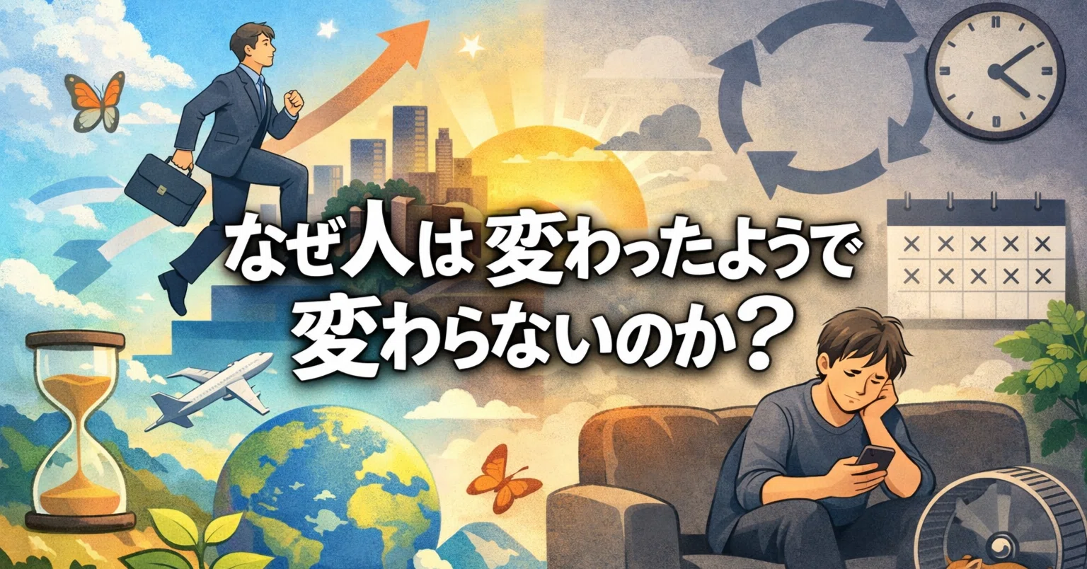 なぜ人は変わったようで変わらないのか？アドラー心理学が語る人生を