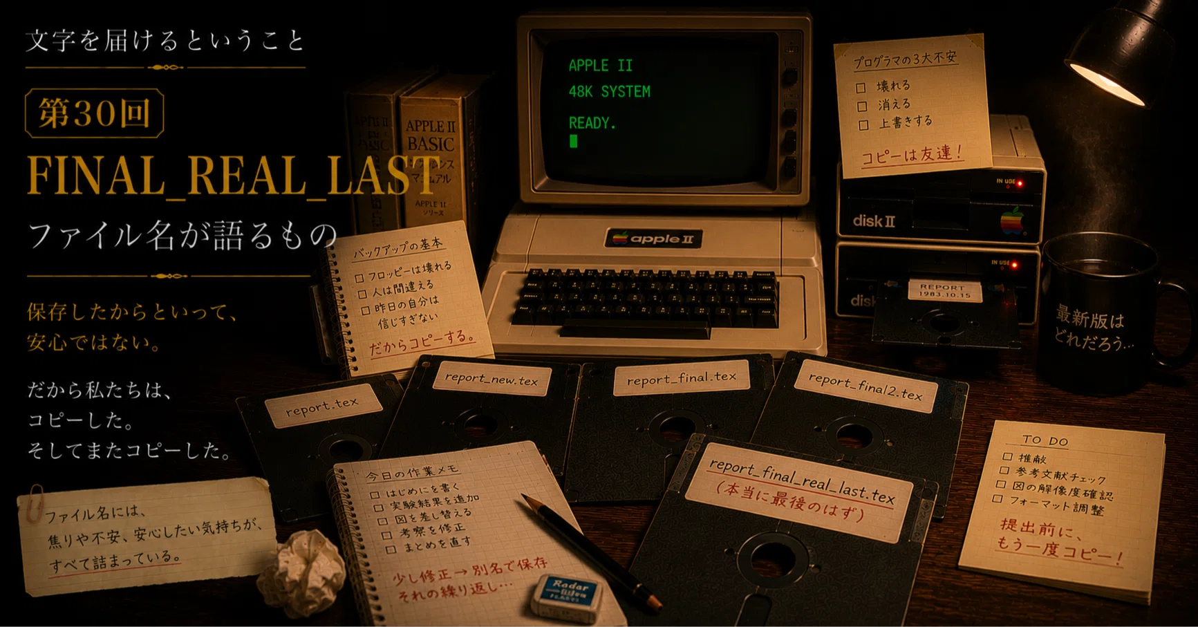 文字を届けるということ 第30回 | FINAL_REAL_LAST 〜ファイル名が語る