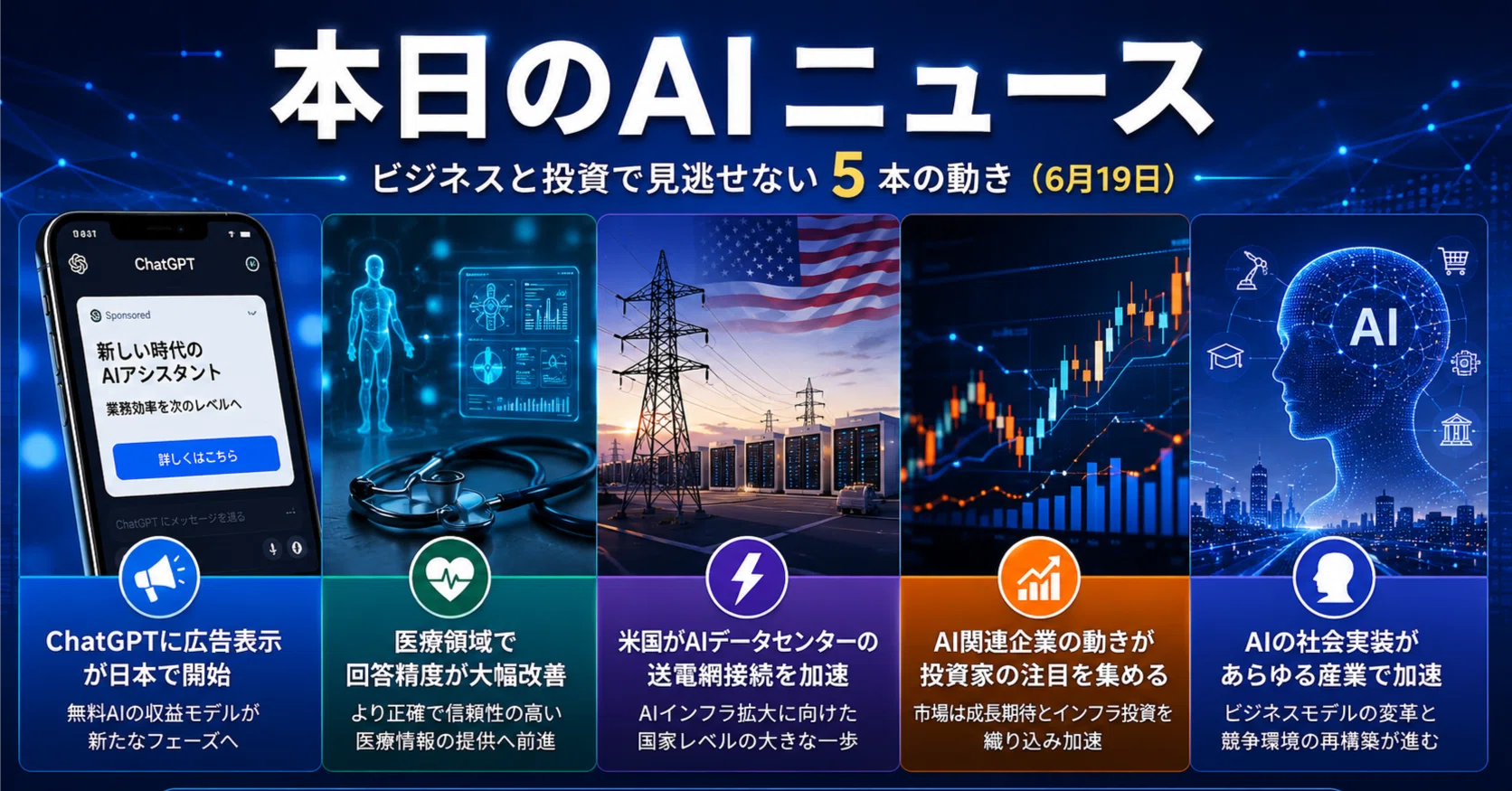 今日のAIニュース5選｜2026年6月20日｜｜宮野宏樹