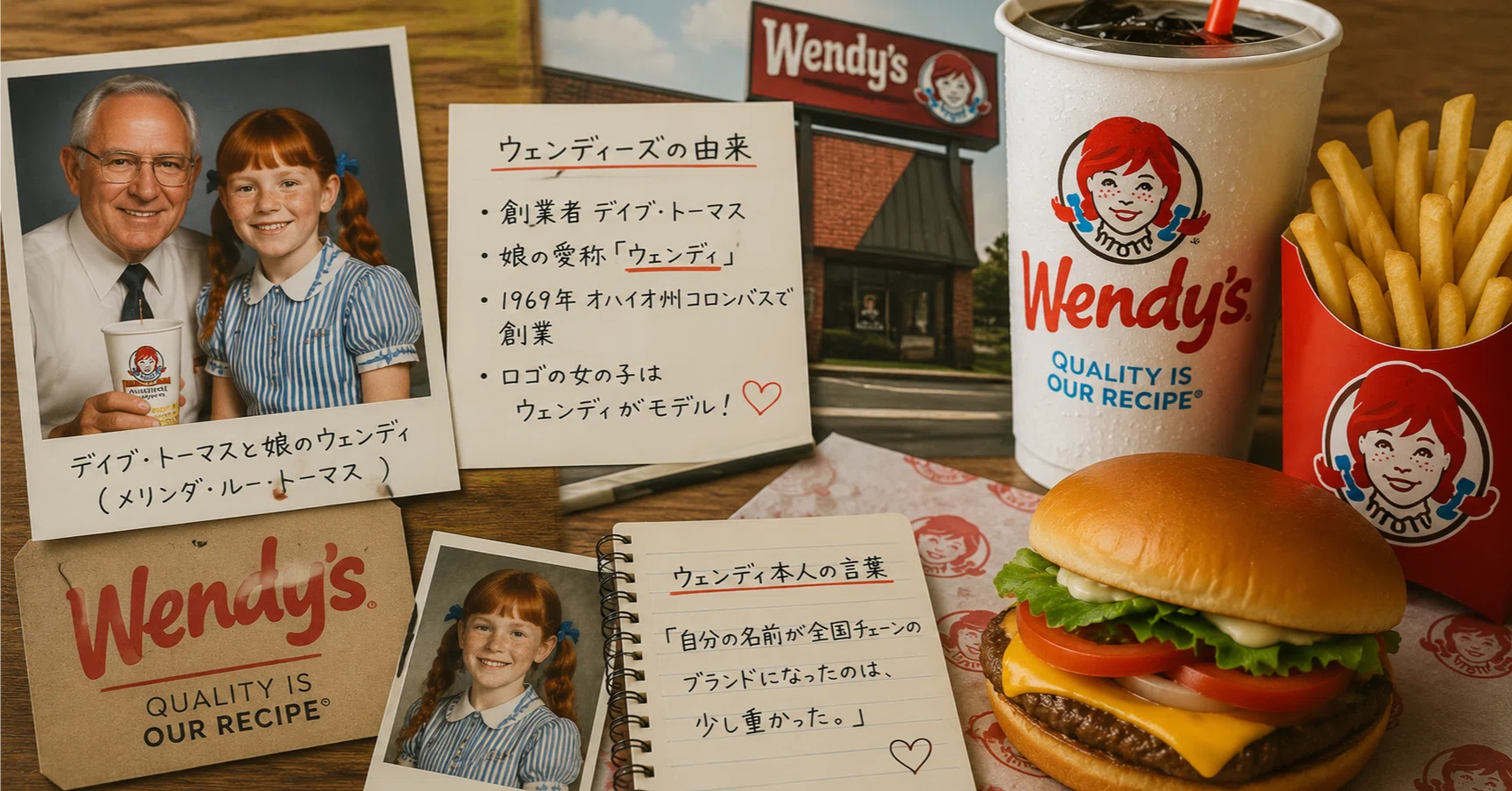 ウェンディーズは、娘の名前を背負ったハンバーガー屋である｜元食品