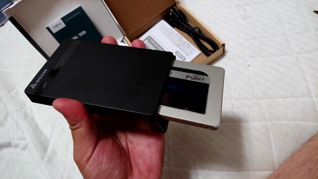 ノートPCのデータ保存用のHDDをSSDに変更してみた｜Jin Watanabe