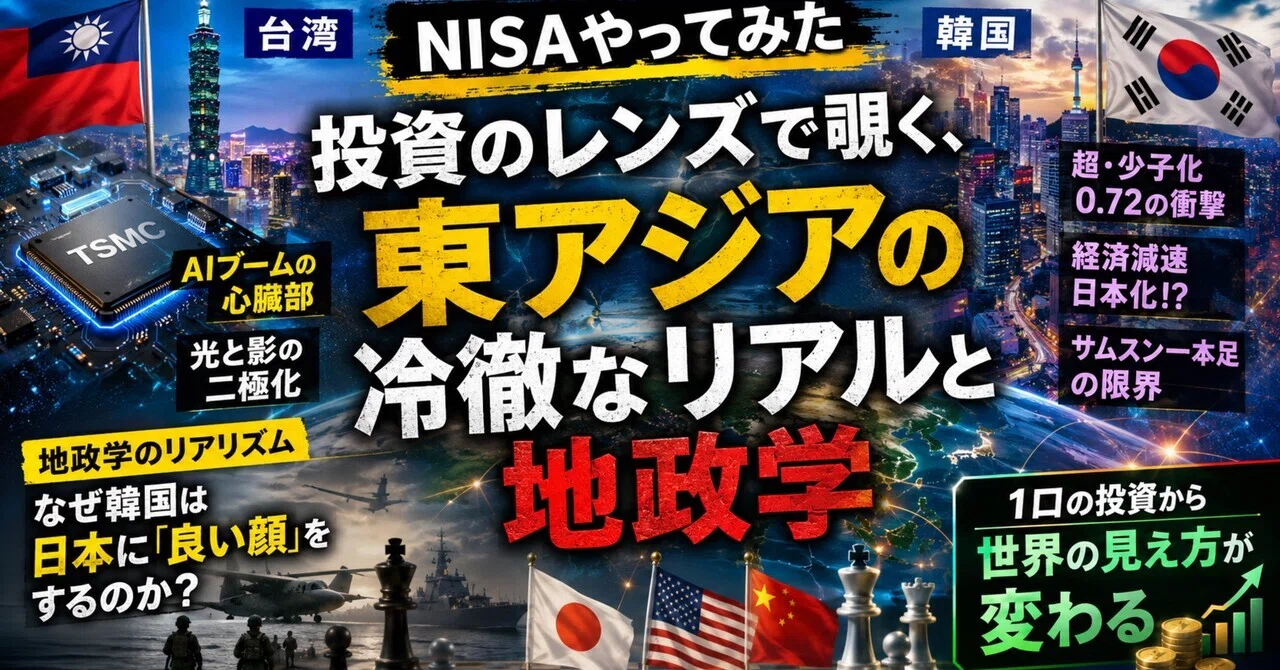 NISAやってみた】投資のレンズで覗く、東アジアの冷徹なリアルと地政学