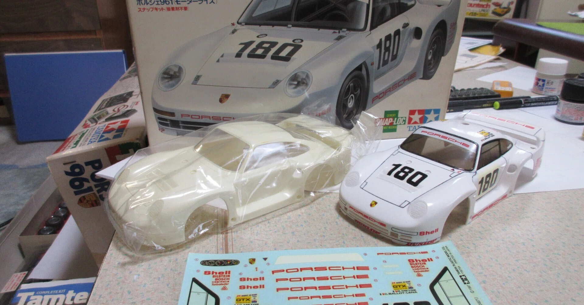 39年前のポルシェ961を比べてみた。タムテックとモーターライズ版の