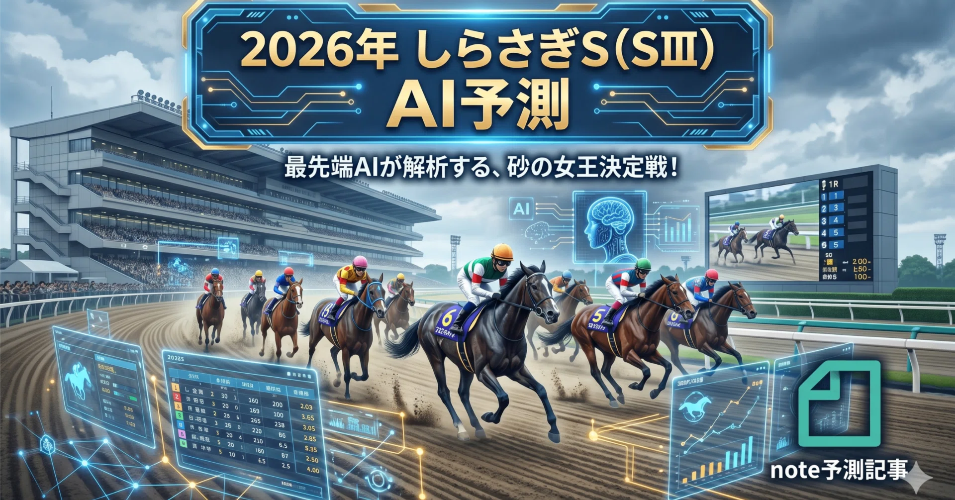しらさぎS2026年 AIが本命を3頭に絞った理由｜バランス指数トップの