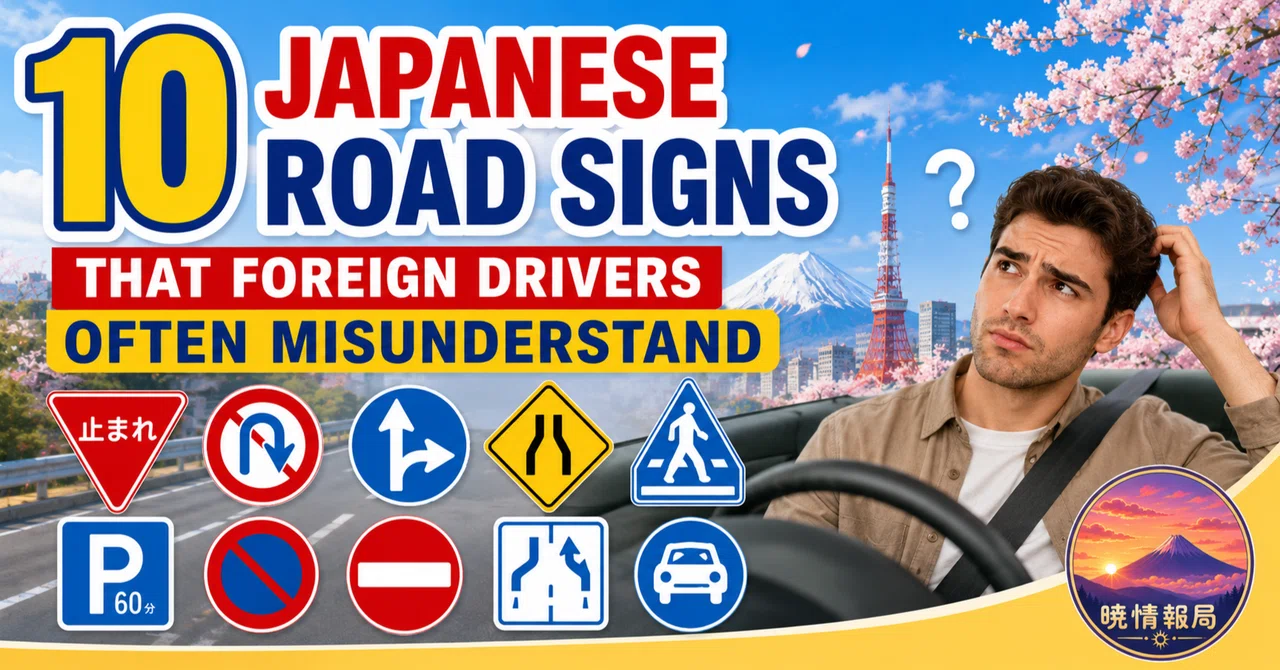 10 Japanese Road Signs That Foreign Drivers Often Misunderstand｜暁情報局