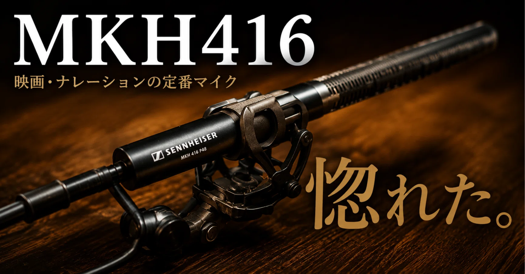 SENNHEISER MKH416レビュー】室内では使えない？ショットガンマイクを