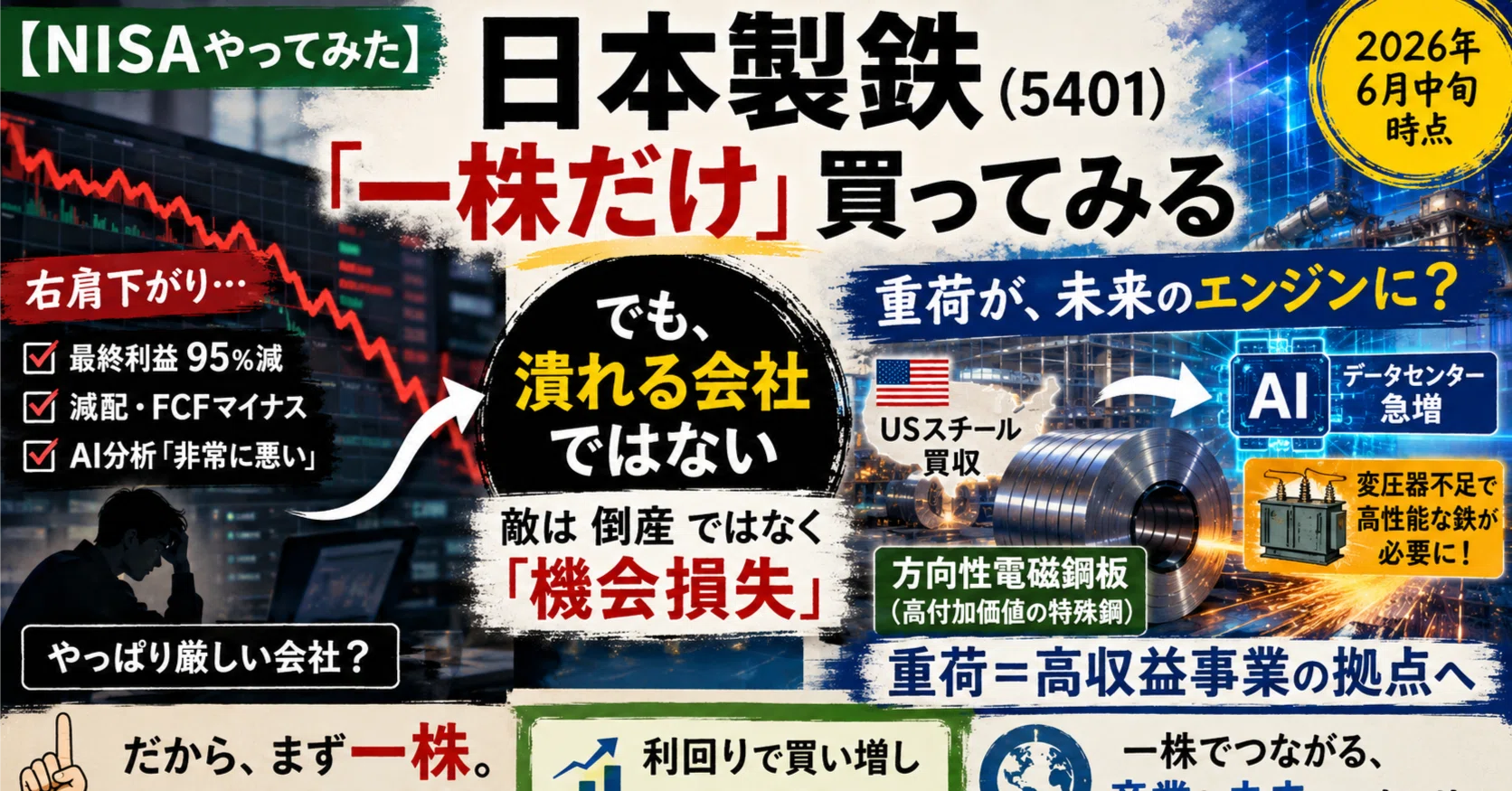 NISAやってみた】日本製鉄を「一株だけ」買ってみる──重荷だと思っ