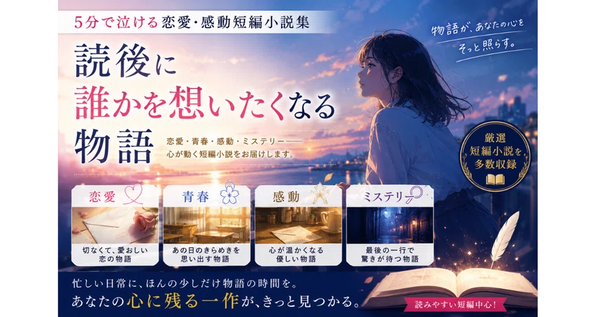 5分で泣ける恋愛・感動短編小説集 - 2026-06｜アングラーY｜note